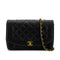 VINTAGE CHANEL DIANA MEDIUM CHAIN SHOULDER BAG BLACK CAVIAR SKIN GOLD HARDWARE 90317188