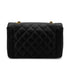 VINTAGE CHANEL DIANA MEDIUM CHAIN SHOULDER BAG BLACK CAVIAR SKIN GOLD HARDWARE 90317188