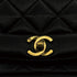 VINTAGE CHANEL DIANA MEDIUM CHAIN SHOULDER BAG BLACK LAMB SKIN GOLD HARDWARE 90314413