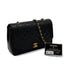 VINTAGE CHANEL DIANA MEDIUM CHAIN SHOULDER BAG BLACK LAMB SKIN GOLD HARDWARE 90314413