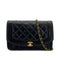 VINTAGE CHANEL DIANA MEDIUM CHAIN SHOULDER BAG BLACK LAMB SKIN GOLD HARDWARE 90327305