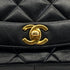 VINTAGE CHANEL DIANA MEDIUM CHAIN SHOULDER BAG BLACK LAMB SKIN GOLD HARDWARE 90327305