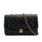 VINTAGE CHANEL DIANA MEDIUM CHAIN SHOULDER BAG BLACK LAMB SKIN GOLD HARDWARE 90317922