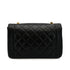 VINTAGE CHANEL DIANA MEDIUM CHAIN SHOULDER BAG BLACK LAMB SKIN GOLD HARDWARE 90317922