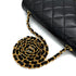 VINTAGE CHANEL DIANA MEDIUM CHAIN SHOULDER BAG BLACK LAMB SKIN GOLD HARDWARE 90317922