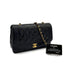 VINTAGE CHANEL DIANA MEDIUM CHAIN SHOULDER BAG BLACK LAMB SKIN GOLD HARDWARE 90317922
