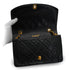 VINTAGE CHANEL DIANA MEDIUM CHAIN SHOULDER BAG BLACK LAMB SKIN GOLD HARDWARE 90338303