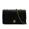 VINTAGE CHANEL DIANA MEDIUM CHAIN SHOULDER BAG BLACK LAMB SKIN GOLD HARDWARE 90338347