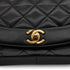 VINTAGE CHANEL DIANA MEDIUM CHAIN SHOULDER BAG BLACK LAMB SKIN GOLD HARDWARE 90338347