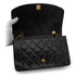 VINTAGE CHANEL DIANA MEDIUM CHAIN SHOULDER BAG BLACK LAMB SKIN GOLD HARDWARE 90338347