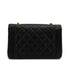 VINTAGE CHANEL DIANA MEDIUM CHAIN SHOULDER BAG BLACK LAMB SKIN GOLD HARDWARE 90341449