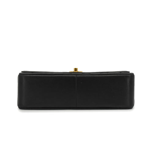 VINTAGE CHANEL DIANA MEDIUM CHAIN SHOULDER BAG BLACK LAMB SKIN GOLD HARDWARE 90341449