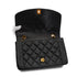 VINTAGE CHANEL DIANA MEDIUM CHAIN SHOULDER BAG BLACK LAMB SKIN GOLD HARDWARE 90341449