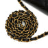 VINTAGE CHANEL DIANA MEDIUM CHAIN SHOULDER BAG BLACK LAMB SKIN GOLD HARDWARE 90343002