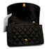 VINTAGE CHANEL DIANA MEDIUM CHAIN SHOULDER BAG BLACK LAMB SKIN GOLD HARDWARE 90344366