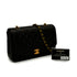 VINTAGE CHANEL DIANA MEDIUM CHAIN SHOULDER BAG BLACK LAMB SKIN GOLD HARDWARE 90344366