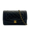 VINTAGE CHANEL DIANA MEDIUM CHAIN SHOULDER BAG BLACK LAMB SKIN GOLD HARDWARE 90317869