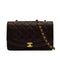 VINTAGE CHANEL DIANA MEDIUM CHAIN SHOULDER BAG BROWN LAMB SKIN GOLD HARDWARE 90341896