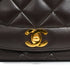 VINTAGE CHANEL DIANA MEDIUM CHAIN SHOULDER BAG BROWN LAMB SKIN GOLD HARDWARE 90341896
