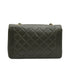 VINTAGE CHANEL DIANA MEDIUM CHAIN SHOULDER BAG KHAKI LAMB SKIN GOLD HARDWARE 90343619