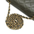 VINTAGE CHANEL DIANA MEDIUM CHAIN SHOULDER BAG KHAKI LAMB SKIN GOLD HARDWARE 90343619