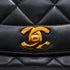 VINTAGE CHANEL DIANA MEDIUM CHAIN SHOULDER BAG NAVY LAMB SKIN GOLD HARDWARE 90335600