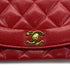 VINTAGE CHANEL DIANA MEDIUM CHAIN SHOULDER BAG RED CAVIAR SKIN GOLD HARDWARE 90314365