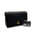 VINTAGE CHANEL DIANA MIDIUM CHAIN SHOULDER BAG BLACK CAVIAR SKIN GOLD HARDWARE 90318522