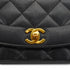 VINTAGE CHANEL DIANA MIDIUM CHAIN SHOULDER BAG BLACK CAVIAR SKIN GOLD HARDWARE 90334147