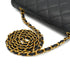 VINTAGE CHANEL DIANA MIDIUM CHAIN SHOULDER BAG BLACK CAVIAR SKIN GOLD HARDWARE 90334147