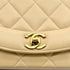 VINTAGE CHANEL DIANA SMALL CHAIN SHOULDER BAG BEIGE LAMB SKIN GOLD HARDWARE 90317865