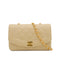 VINTAGE CHANEL DIANA SMALL CHAIN SHOULDER BAG BEIGE LAMB SKIN GOLD HARDWARE 90334269