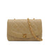 VINTAGE CHANEL DIANA SMALL CHAIN SHOULDER BAG BEIGE LAMB SKIN GOLD HARDWARE 90338882