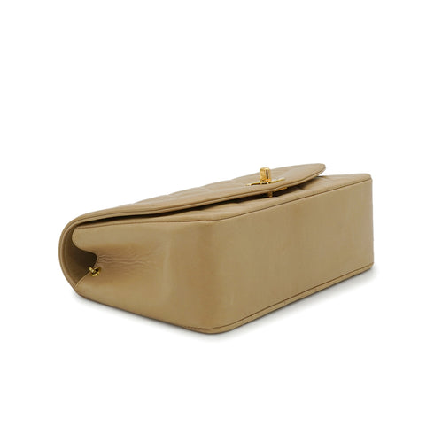 VINTAGE CHANEL DIANA SMALL CHAIN SHOULDER BAG BEIGE LAMB SKIN GOLD HARDWARE 90338882