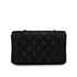 VINTAGE CHANEL DIANA SMALL CHAIN SHOULDER BAG BLACK CAVIR SKIN GOLD HARDWARE 90340455
