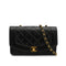 VINTAGE CHANEL DIANA SMALL CHAIN SHOULDER BAG BLACK LAMB SKIN GOLD HARDWARE 90330930