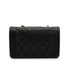 VINTAGE CHANEL DIANA SMALL CHAIN SHOULDER BAG BLACK LAMB SKIN GOLD HARDWARE 90330945