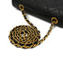VINTAGE CHANEL DIANA SMALL CHAIN SHOULDER BAG BLACK LAMB SKIN GOLD HARDWARE 90330945