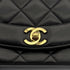 VINTAGE CHANEL DIANA SMALL CHAIN SHOULDER BAG BLACK LAMB SKIN GOLD HARDWARE 90317178