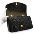 VINTAGE CHANEL DIANA SMALL CHAIN SHOULDER BAG BLACK LAMB SKIN GOLD HARDWARE 90332928