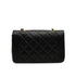 VINTAGE CHANEL DIANA SMALL CHAIN SHOULDER BAG BLACK LAMB SKIN GOLD HARDWARE 90337270