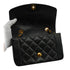 VINTAGE CHANEL DIANA SMALL CHAIN SHOULDER BAG BLACK LAMB SKIN GOLD HARDWARE 90337270