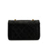 VINTAGE CHANEL DIANA SMALL CHAIN SHOULDER BAG BLACK LAMB SKIN GOLD HARDWARE 90337294