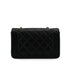 VINTAGE CHANEL DIANA SMALL CHAIN SHOULDER BAG BLACK LAMB SKIN GOLD HARDWARE 90337658