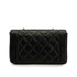 VINTAGE CHANEL DIANA SMALL CHAIN SHOULDER BAG BLACK LAMB SKIN GOLD HARDWARE 90340144
