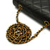 VINTAGE CHANEL DIANA SMALL CHAIN SHOULDER BAG BLACK LAMB SKIN GOLD HARDWARE 90340487