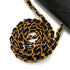 VINTAGE CHANEL DIANA SMALL CHAIN SHOULDER BAG BLACK LAMB SKIN GOLD HARDWARE 90341441
