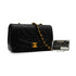 VINTAGE CHANEL DIANA SMALL CHAIN SHOULDER BAG BLACK LAMB SKIN GOLD HARDWARE 90341861