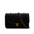 VINTAGE CHANEL DIANA SMALL CHAIN SHOULDER BAG BLACK LAMB SKIN GOLD HARDWARE 90341868