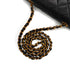 VINTAGE CHANEL DIANA SMALL CHAIN SHOULDER BAG BLACK LAMB SKIN GOLD HARDWARE 90341868